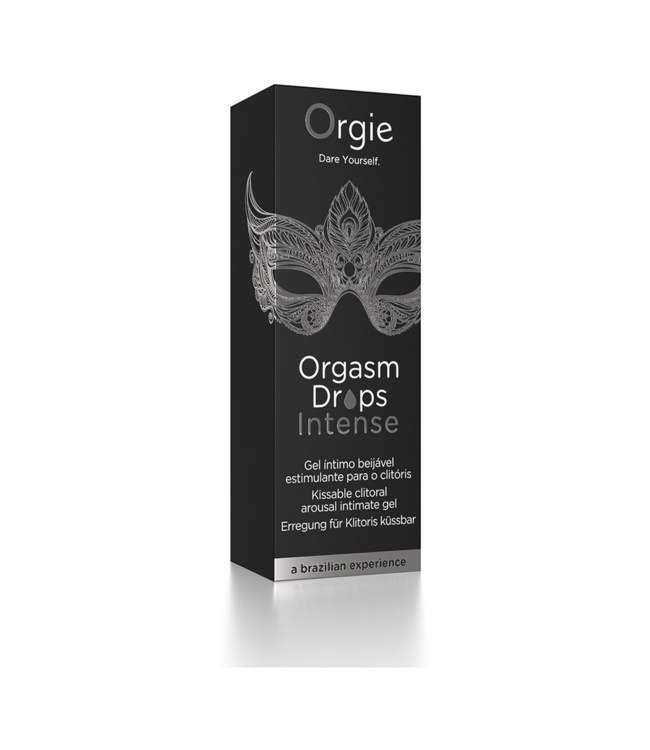 Orgie Intense Orgasm Drops - Warming Clitoral Stimulation, Apple Flavor 30ml