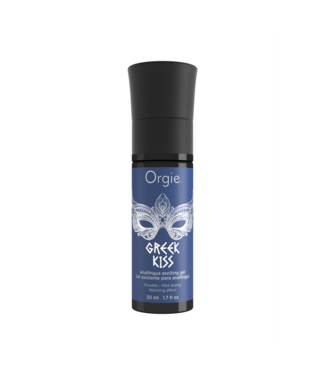 Orgie Greek Kiss Warming Gel 50ml - Exciting Minty Sensation for Analingus