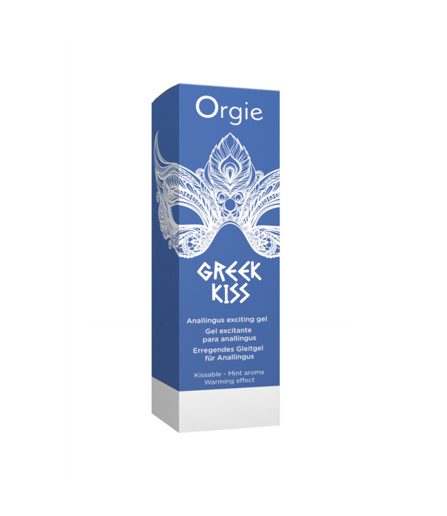 Orgie Greek Kiss Warming Gel 50ml - Exciting Minty Sensation for Analingus