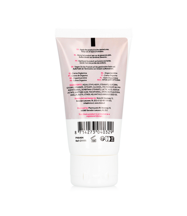 Pharmquests Intens Sensation Crème 50 ml – Verhoogde Gevoeligheid Voor Intieme Momenten