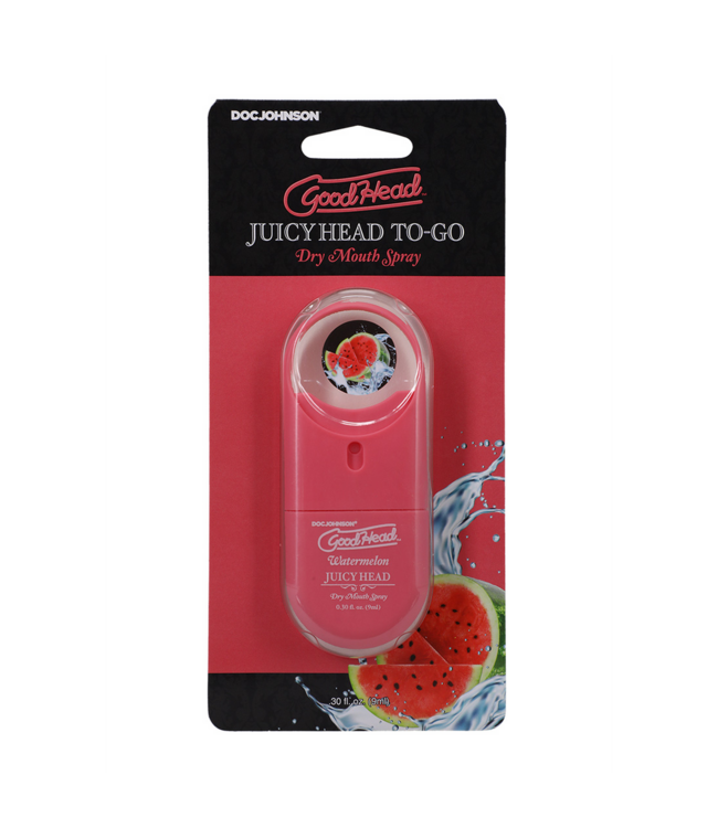 Doc Johnson GoodHead Juicy Watermelon Dry Mouth Spray - Vegan Travel Edition