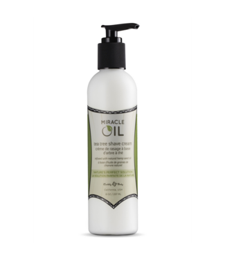 Earthly body Miracle Oil Tea Tree Shaving Cream – Moisturizes & Softens Skin