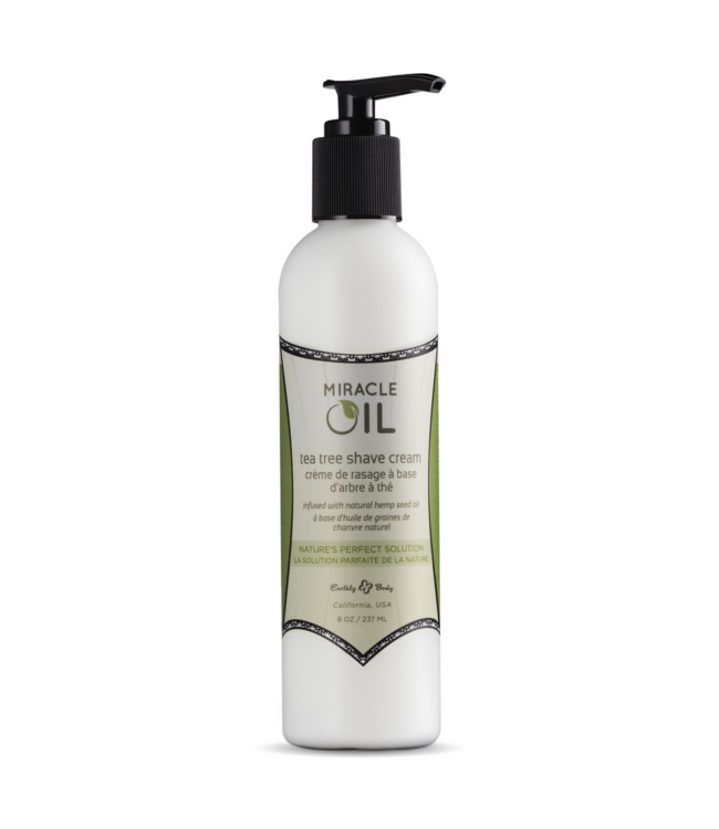 Earthly body Tea Tree Hydrating Scheercrème Tegen Scheerbultjes – Aards Lichaam
