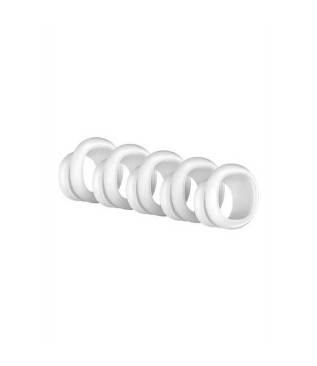 Satisfyer Satisfyer Penguin Air-Pulse Vervangbare Siliconen Opzetstukken Wit - 5 Stuks