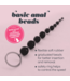 Crushious Flexibele Anale Kralenketting 25,4 cm Zwart Met Veiligheidsring Voor Beginners
