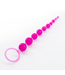 Crushious Soft & Safe Pink Anal Beads - 25.4 cm for Beginners with Lubricant