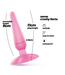Crushious Crushious Piramide Anale Plug 7 cm Met Zuignap Voor Handsfree Gebruik