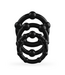 Crushious Drei-Ringe Cockring Set Schwarz – Stärkere Erektionen und Ausdauer