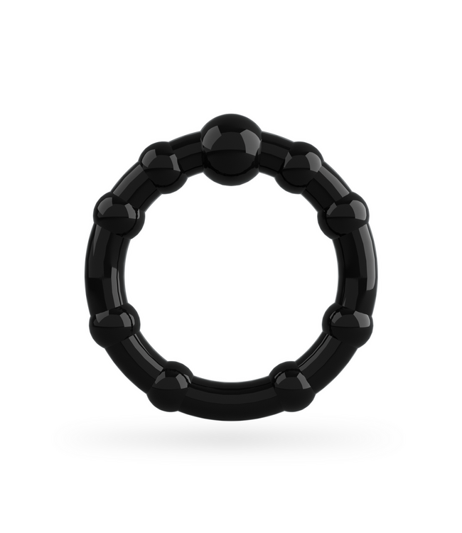 Crushious Crushious Elastische Triple Ring Set Met Stimulerende Bubbels – Zwart