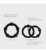 Crushious Drei-Ringe Cockring Set Schwarz – Stärkere Erektionen und Ausdauer