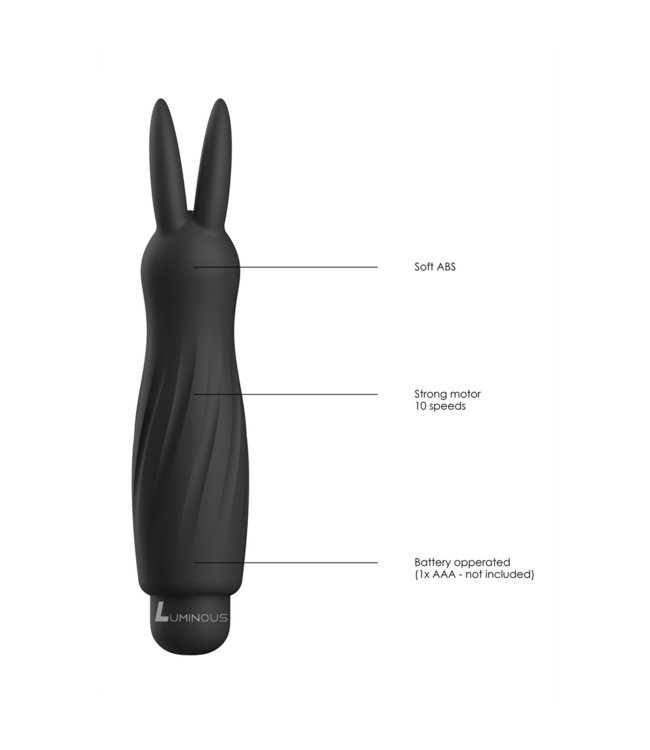 Luminous by Shots Luminous Siliconen Rabbit Bullet Vibrator Met 10 Snelheden En Compact Design