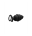 Ouch! Luxury Ribbed Diamond Heart Butt Plug - 7cm Silicone Stimulator