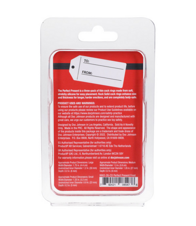 Doc Johnson Siliconen Cockringen Set 3-Pack Voor Verhoogde Stevigheid En Comfort