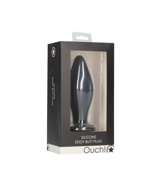 Ouch! Edgy Analplug 11,4 cm – Seidig-weiches Silikon für intensives Vergnügen