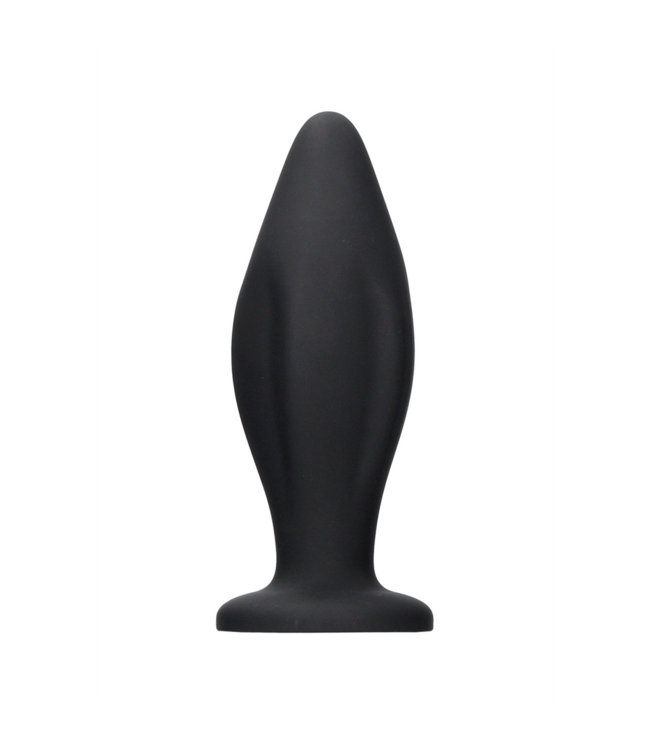 Ouch! Edgy Silicone Anal Plug 11.4 cm - Tapered, Suction Cup, Intense Pleasure
