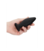 Ouch! Edgy Silicone Anal Plug 11.4 cm - Tapered, Suction Cup, Intense Pleasure