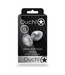 Ouch! Luxury Silver & Diamond Round Gemstone Anal Plug - 6.9 cm