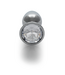 Ouch! Luxury Silver & Diamond Round Gemstone Anal Plug - 6.9 cm