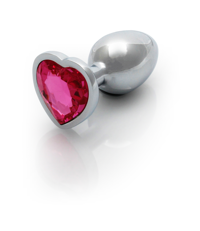 Ouch! Eleganter Herz-Edelstein-Analplug 6,9 cm – Luxuriöser Komfort und Stil