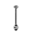 Ouch! Metalen Sounding Plug 1cm Diameter Zilverkleurig Veilig Genot Ouch!