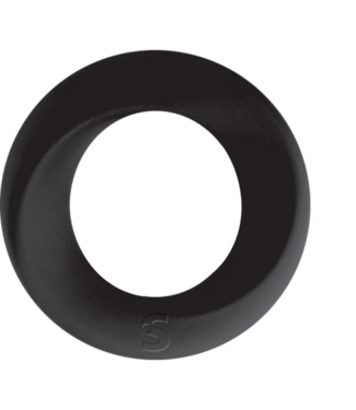 Shots Toys Flexibele Siliconen Cockring Voor Langdurige Erectie Zwart 10x9,5 cm