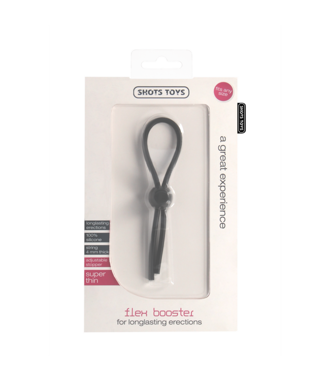 Shots Toys Flex Booster Cockring aus Silikon | Verstellbar für maximalen Komfort