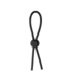 Shots Toys Adjustable Flex Booster Cock Ring - Comfortable Black Silicone for Pleasure