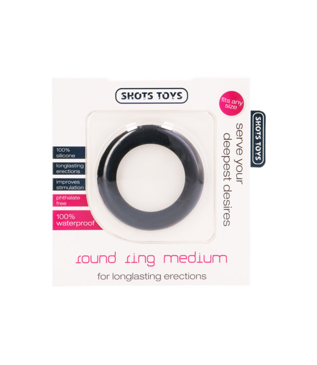 Shots Toys Medium Round Cock Ring - Enhance Erections & Boost Pleasure