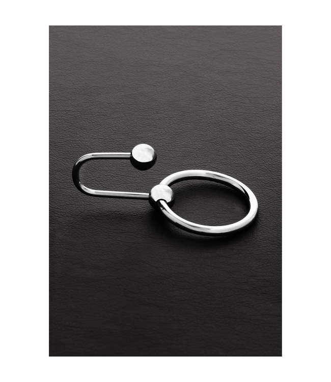 Steel by Shots Steel by Shots Sperma Stopring Met Scharnierende Haak 28mm C-Ring