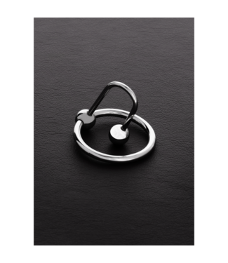 Steel by Shots Steel by Shots Urethra Cock Ring Met Scharnier 1,2/30mm Roestvrij Staal