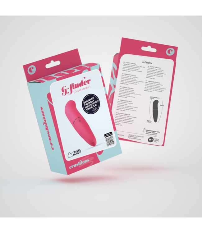 Crushious Crushious G-Finder Mini Massager Roze | Ergonomisch Compact 8 cm