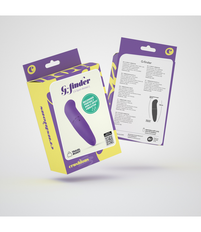 Crushious G-Finder Mini G-Spot Massager - Compact & Perfect for Beginners