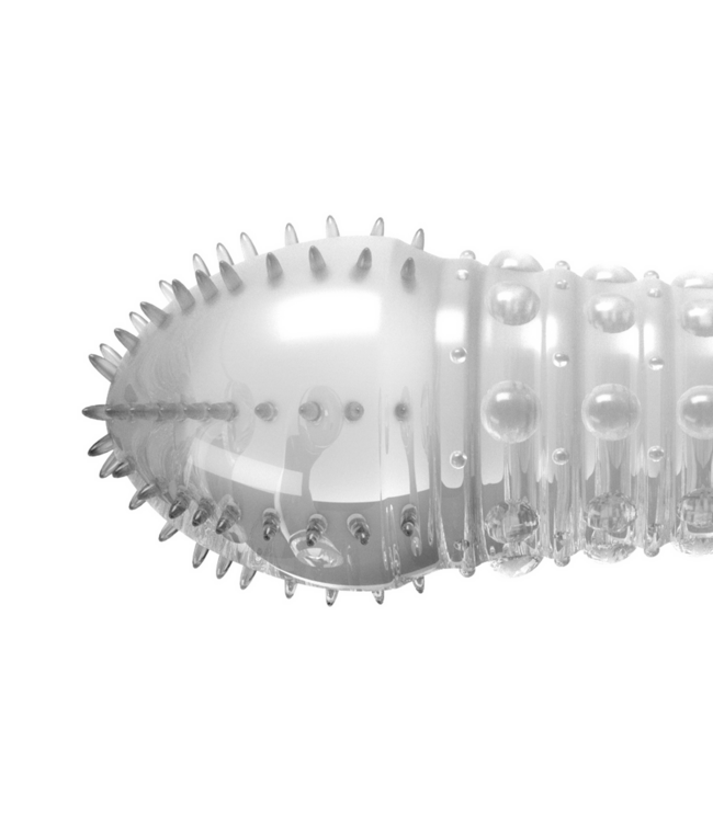 Crushious Gepunktete Penishülle Transparent – Für mehr Größe und Stimulation