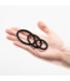 Crushious Crushious Siliconen Cockring Set Zwart Met 3 Maten Voor Stevige Erecties