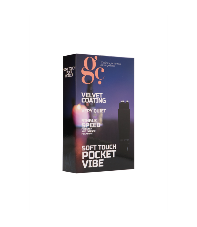 GC Leistungsstarker Mini-Vibrator mit 4 Aufsätzen – Soft Touch Pocket Vibe