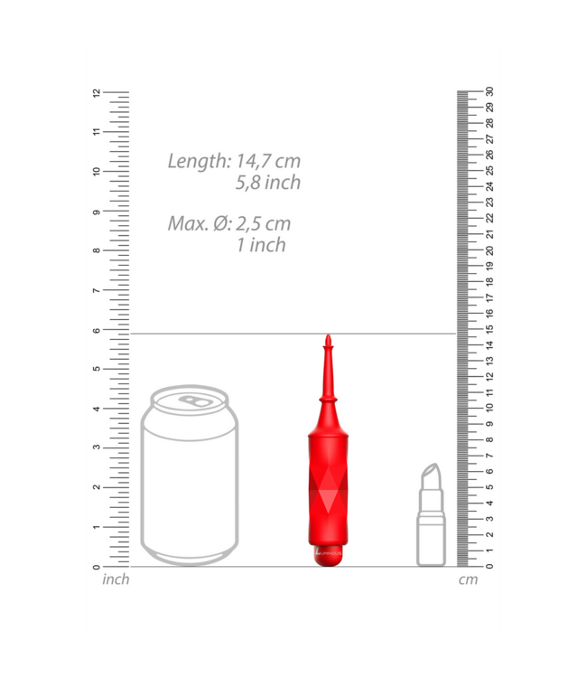 Luminous by Shots Circe Clitoral Stimulator Red - Compact Power with 10 Intense Speeds