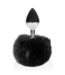 Ouch! LED Verlichte Vossenstaart Met Comfortabele Aluminium Buttplug 9,3 cm