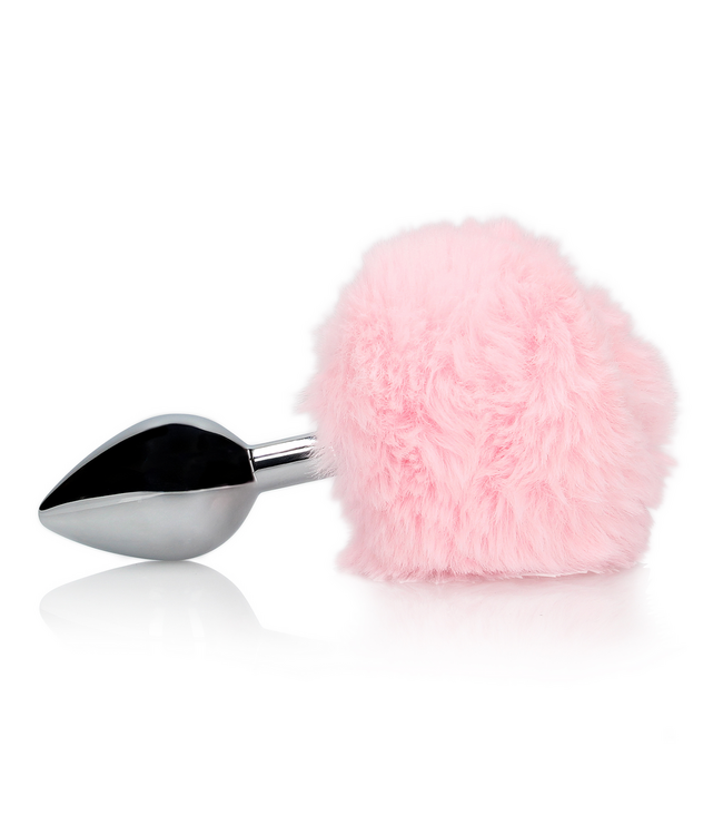 Ouch! LED Vossenstaart Met Aluminium Buttplug 9,3 cm Voor Beginners & Gevorderden