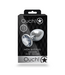 Ouch! Aluminium Butt Plug Met Edelsteen 8 cm – Zilverkleurig & Veilig