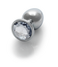 Ouch! Luxury Silver & Diamond 8cm Gemstone Butt Plug - Elegant & Tapered