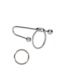 Ouch! 10mm Stainless Steel Ribbed Penis Plug with O-Ring for Pleasure