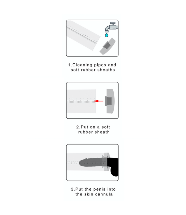 Pumped Siliconen Vacuümhuls Voor Peniscilinder Medium – Comfortabele Pompaccessoire