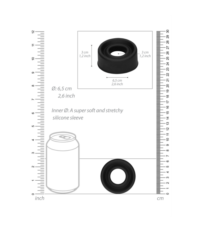 Pumped Siliconen Vacuümhuls Voor Peniscilinder Medium – Comfortabele Pompaccessoire