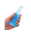 RealRock Crystal Clear Blue Dildo 13.5cm with Suction Cup - Body Safe & Durable