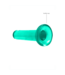 RealRock RealRock Transparante TPE Dildo 13,5 cm Met Zuignap En Harnasoptie