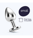 Crushious Crushious Transparante Anale Plug 6 cm Met Metalen Temperatuurfunctie