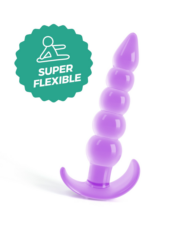 Crushious Crushious Flexibele Anale Plug Paars 12 cm TPE Comfort Fit