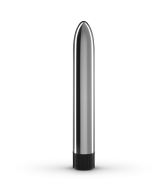 Crushious Crushious Slanke Metalen Vibrator Met Instelbare Vibraties Zilver 18 cm
