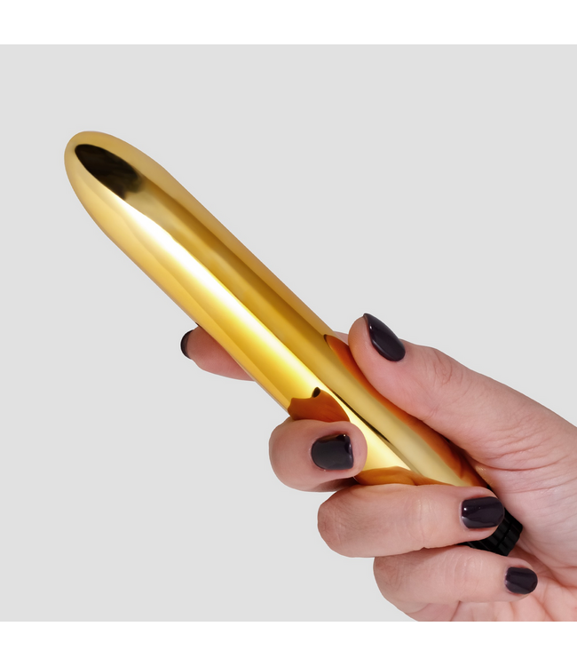 Crushious Classic Vibe Gold - Slim Elegant Vibrator for Beginners
