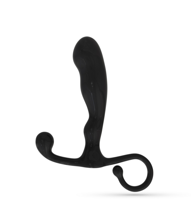 Crushious P-Baba Prostata-Massagegerät – Wasserdicht, 15 cm, kraftvoll, schwarz